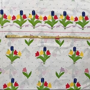 Vintage Full Size Tulip Sheet Set Cannon